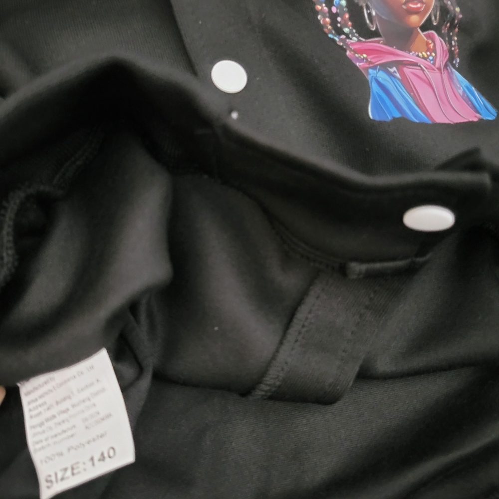 Girls Spring/fall Coat. Button Up. - Picture 3 of 4